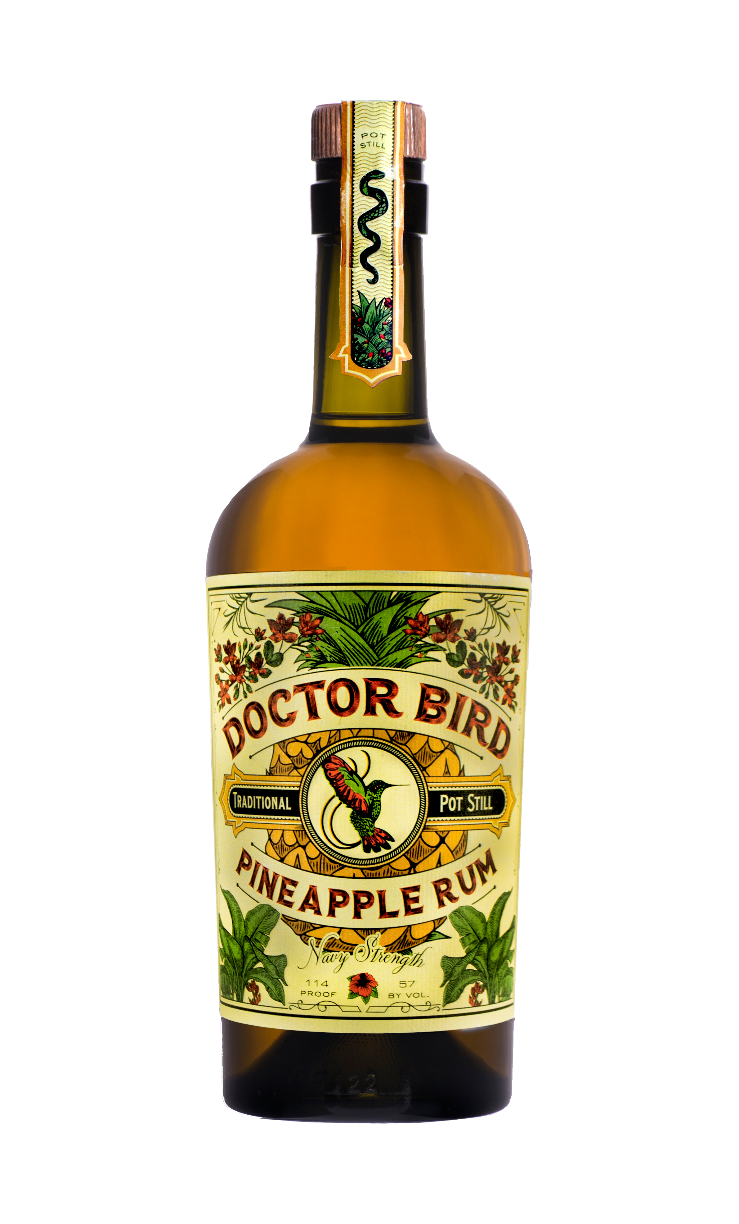 Two James Spirits Doctor Bird Pineapple Rum, Jamaica (750ml)