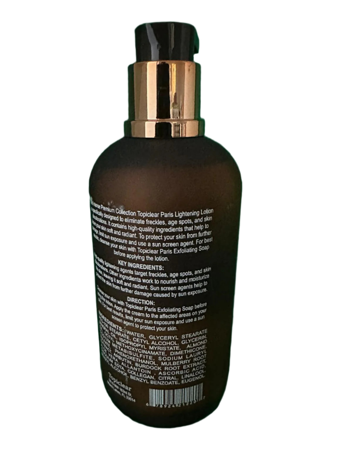 Topiclear Paris Intense Beauty Lotion 16 8 Oz - Premium Beauty Product