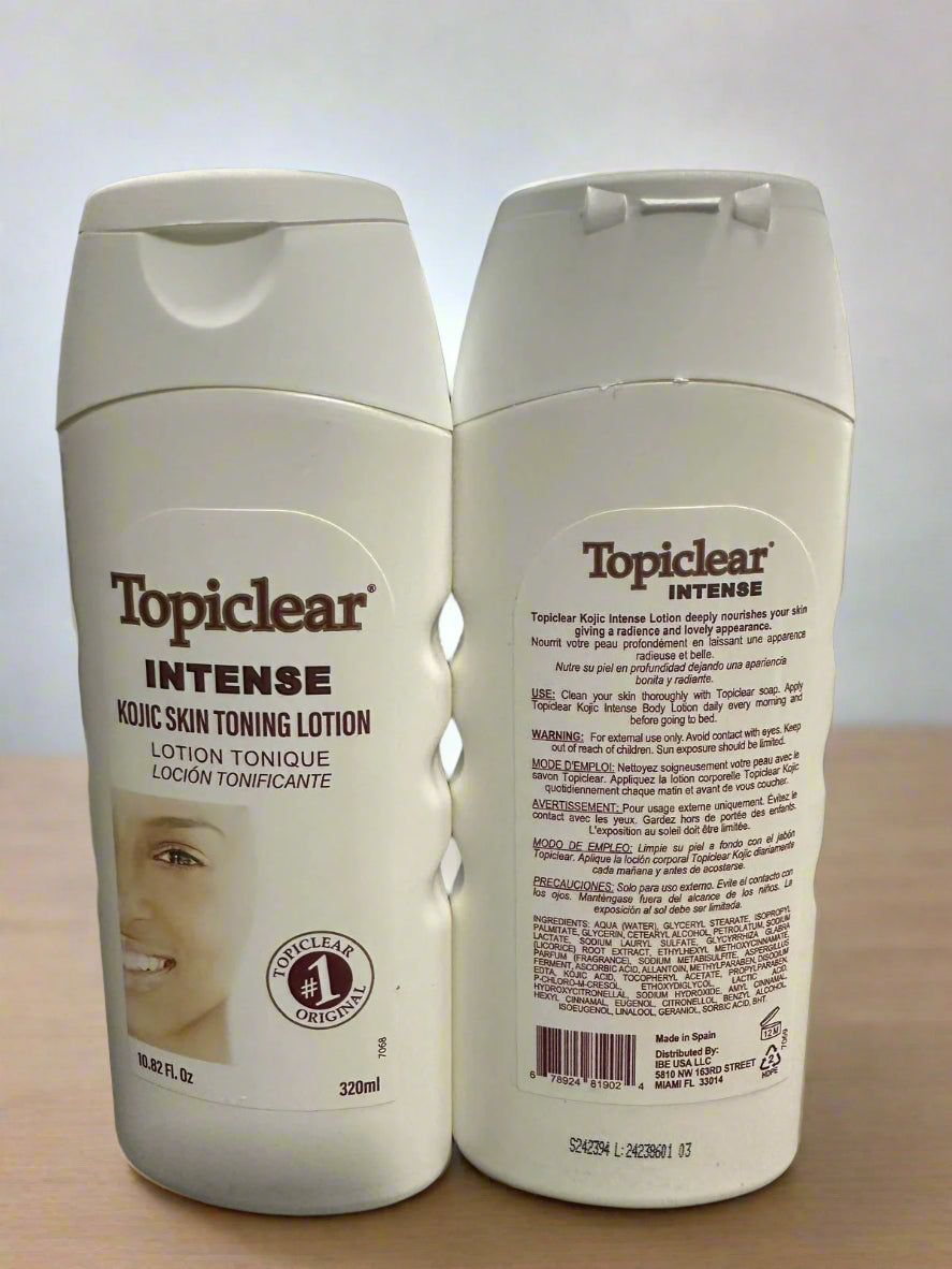 Topiclear Intense Kojic Skin Tonning Lotion 320 ml 10.82 f.l - Premium Beauty Product