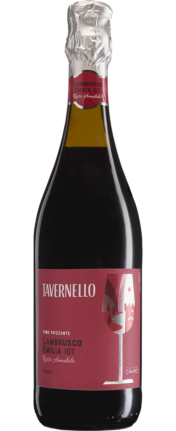 NV Tavernello Frizzante Rosso Amabile Lambrusco, Emilia-Romagna, Italy (750ml)