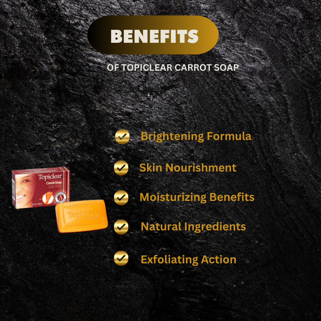 Topiclear Carrot Soap 3 Oz - Premium Beauty Product