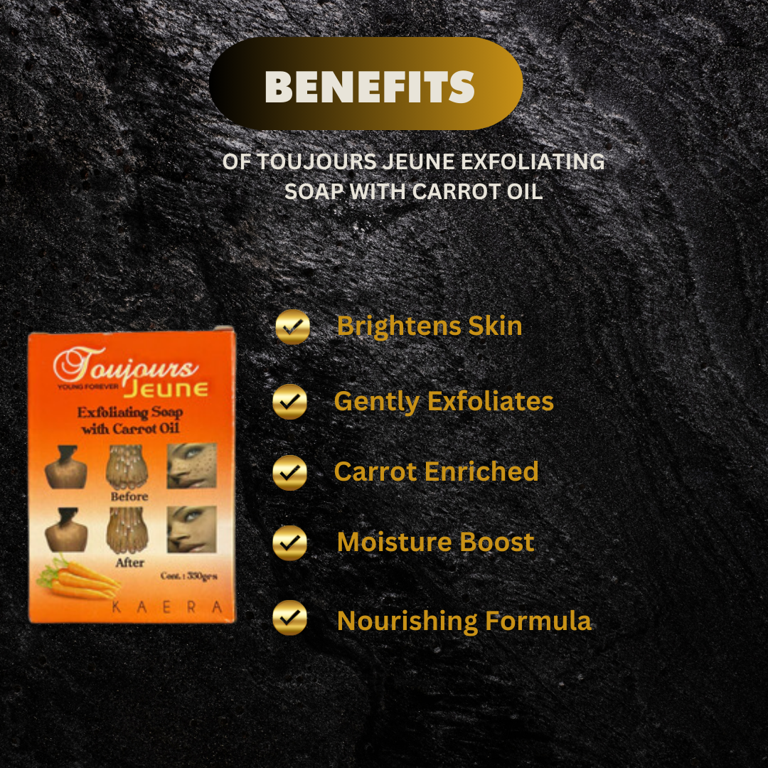 Toujours Jeune Exfoliating Soap With Carrot Oil 350G - Premium Beauty Product