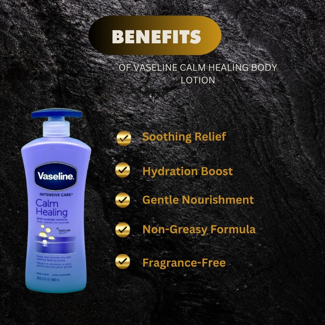 Vaseline Calm Healing Body Lotion 600Ml - Premium Beauty Product