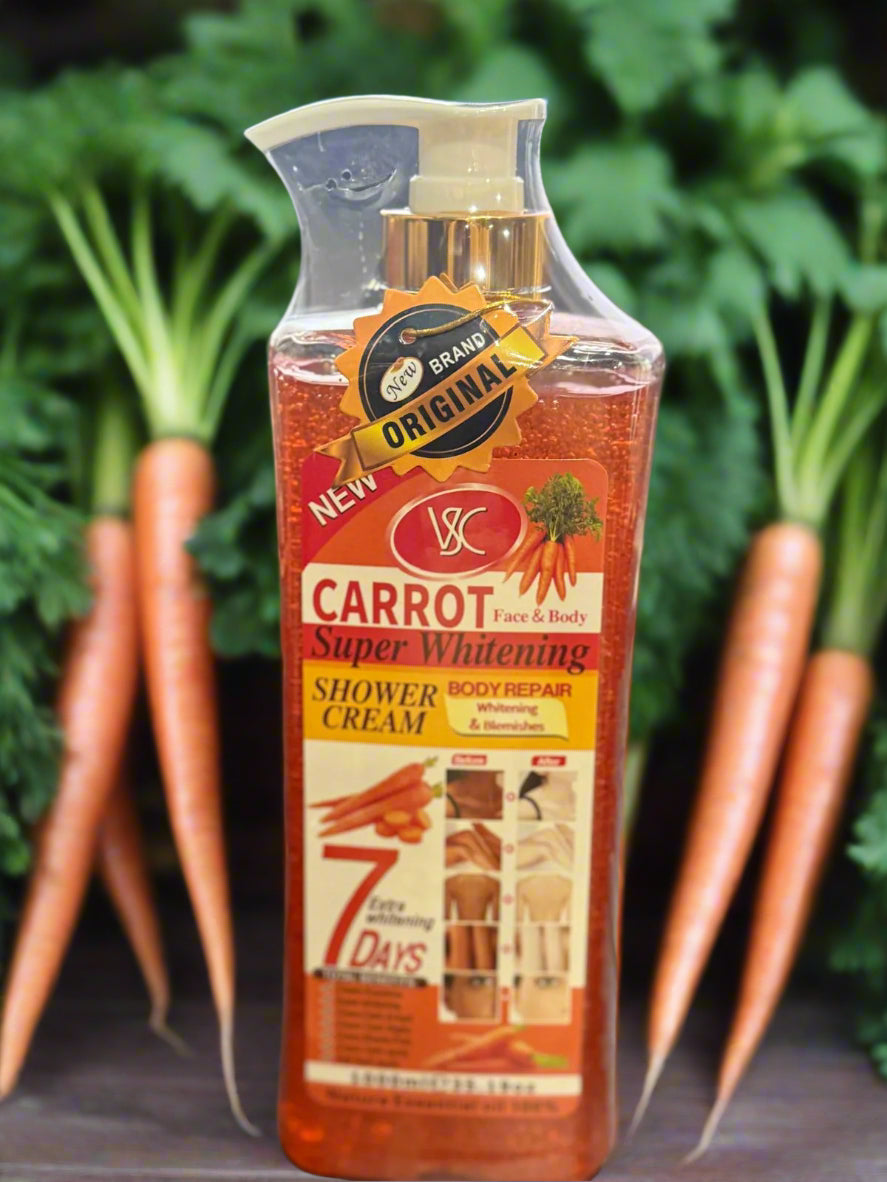 VSC Carrot Face & Body Super Shower Cream for Whitening And  - Premium Beauty Product
