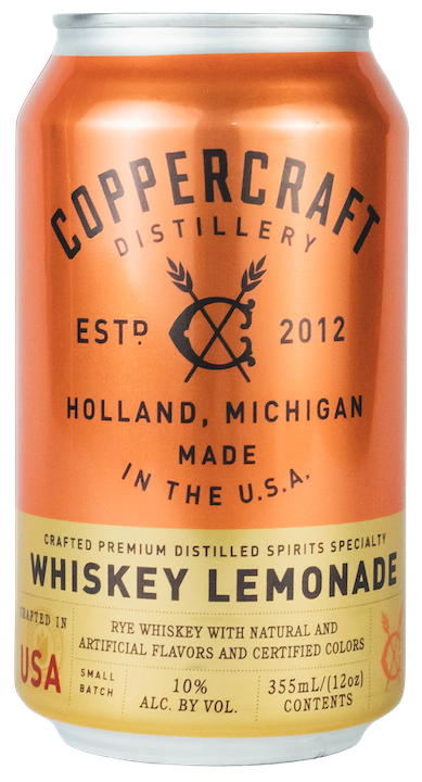 Coppercraft Distillery 'Whiskey & Lemonade,' Michigan, USA (6 x 4pks case, 12fl oz)