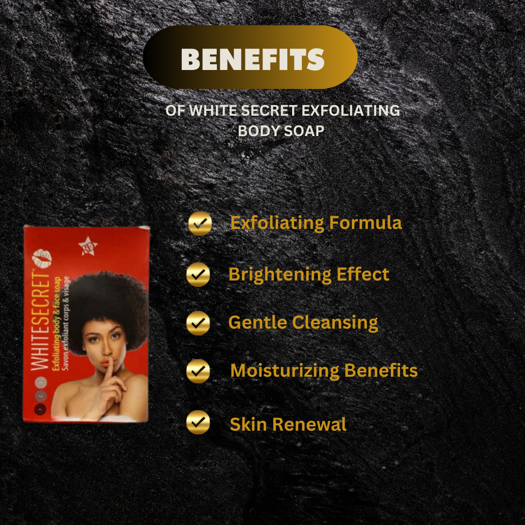 White Secret Exfoliating Body Soap 190G - Premium Beauty Product