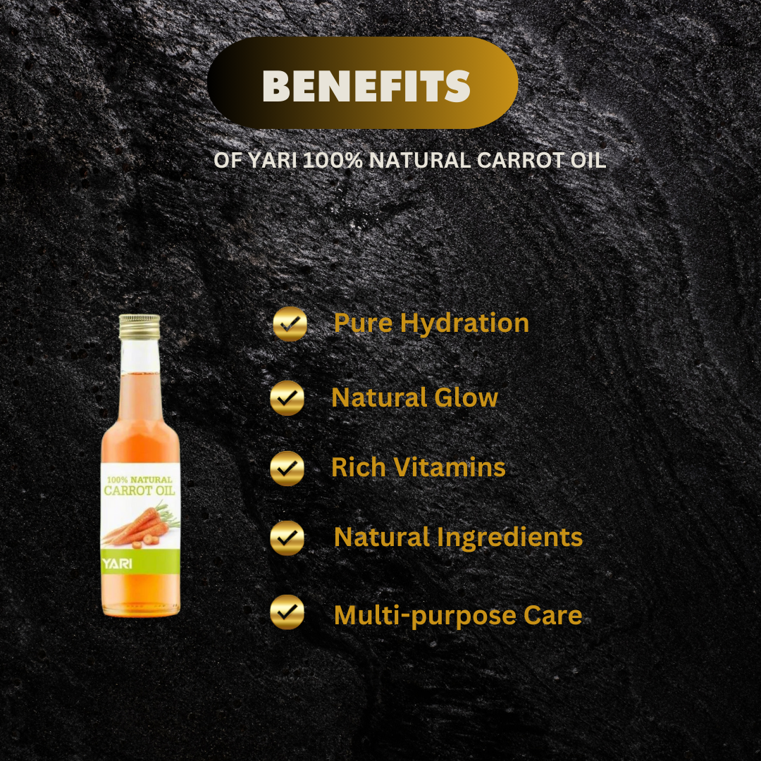 Yari 100 Natural Carrot Oil 250Ml - Premium Beauty Product