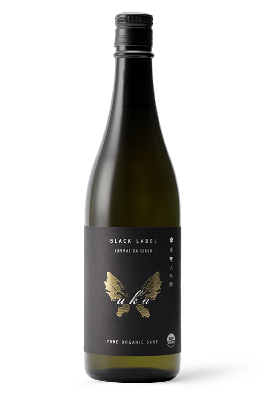 Uka Black Label Organic Junmai Daiginjo Sake, Japan (300ml)