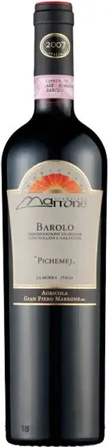 2015 Agricola Gianpiero Marrone Pichemej Barolo DOCG, Italy (750ml)