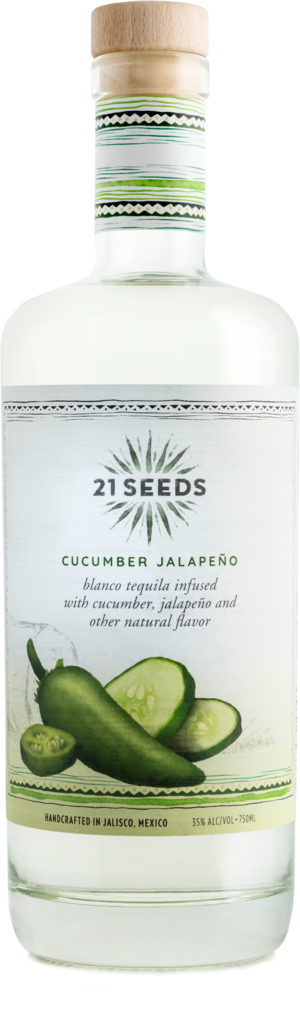 21 Seeds Cucumber Jalapeno Tequila, Mexico (750ml)