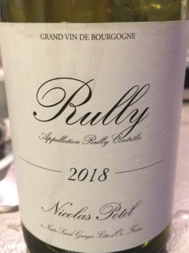 2018 Maison Nicolas Potel Rully Blanc, Cote Chalonnaise, France (750ml)