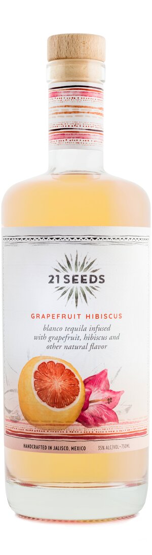 21 Seeds Grapefruit Hibiscus Tequila, Mexico (750ml)