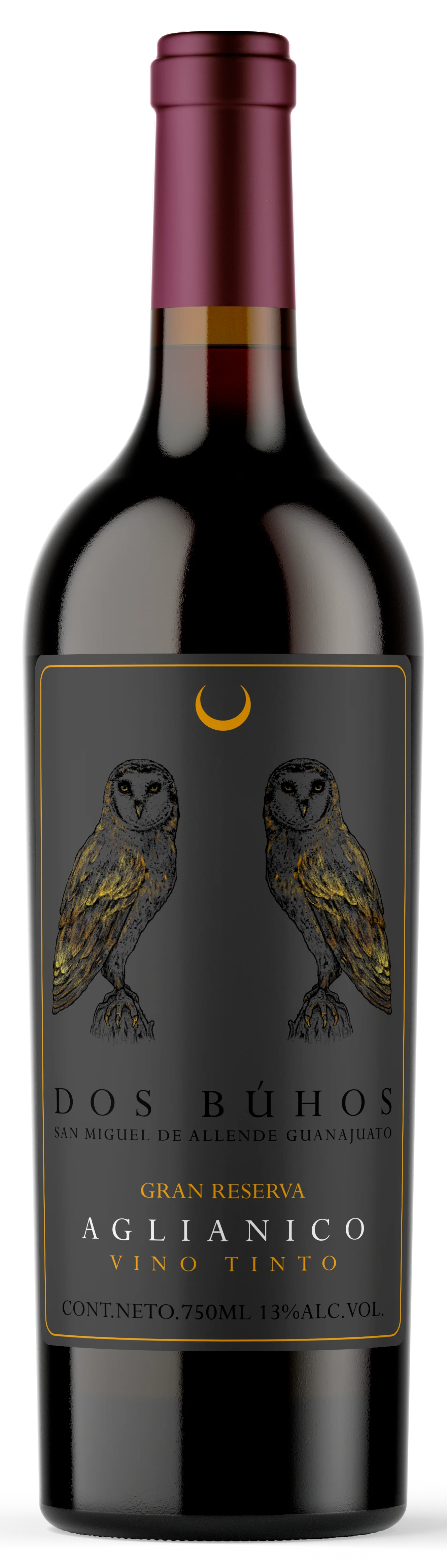 2020 Dos Buhos Gran Reserva Aglianico, Guanajuato, Mexico (750ml)