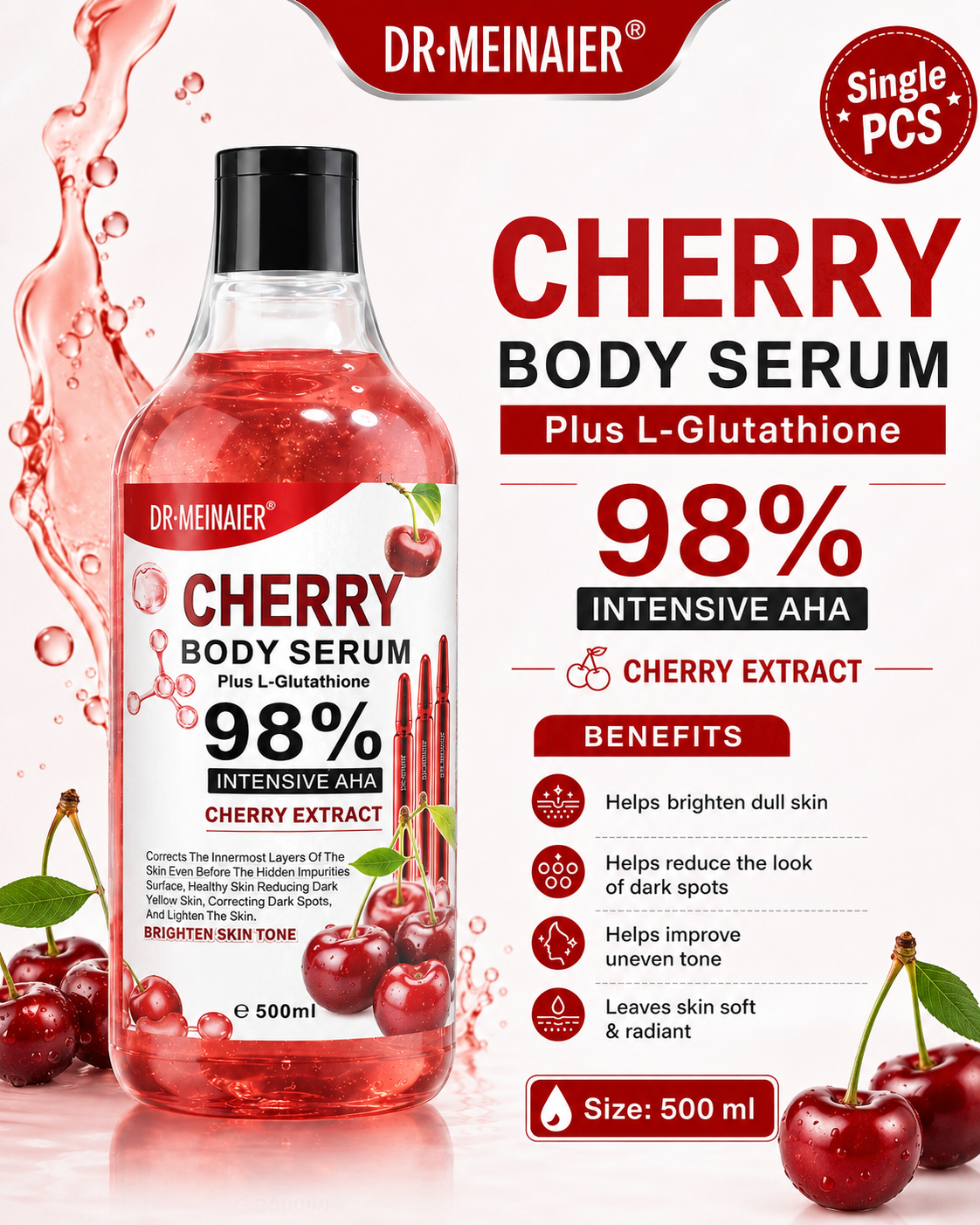DR Meinaier Cherry Body Serum - 500 aml - Premium Beauty Product