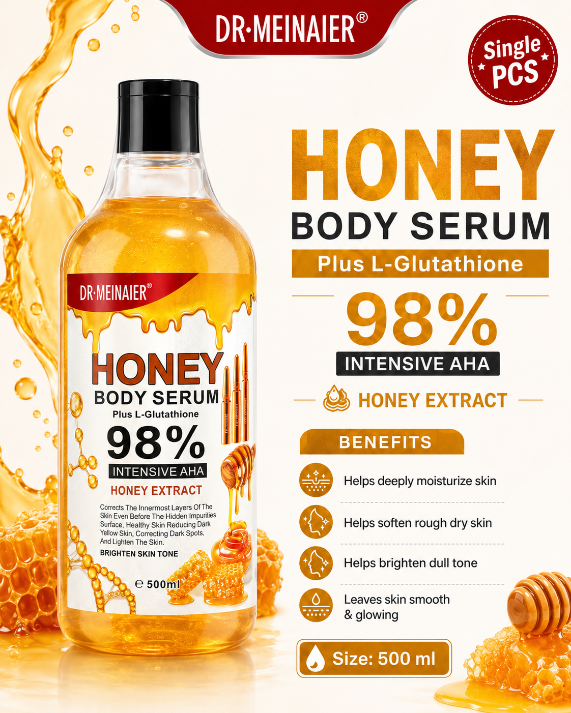 Honey Body Serum – 500 Ml - Premium Beauty Product