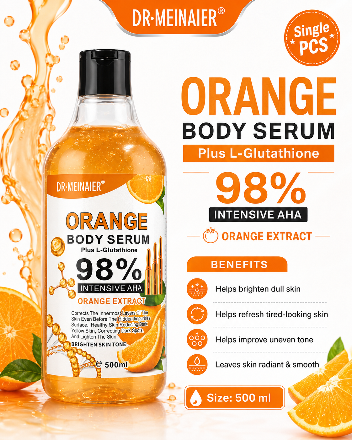 Orange  Body Serum - 500 ml - Premium Beauty Product