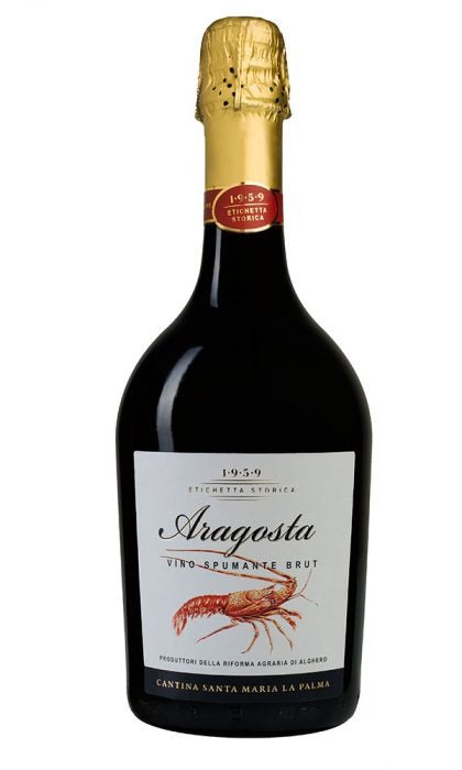 Cantina Santa Maria la Palma 'Aragosta' Spumante Brut, Vermentino di Sardegna, Italy (750ml)