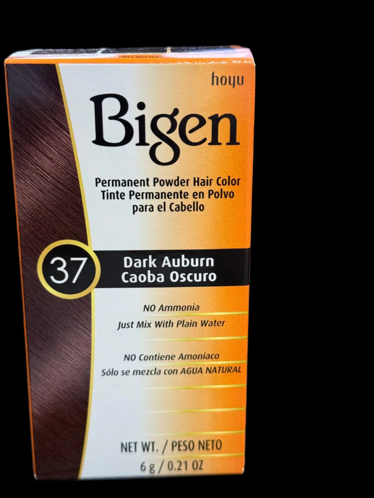 Bigen Permanent Powder Hair Color 37 Dark Auburn Black 0.21  - Premium Beauty Product