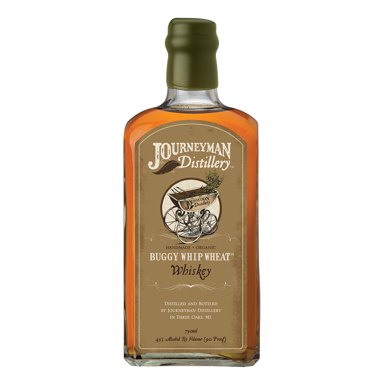 Journeyman Distillery Buggy Whip Wheat Whiskey, Michigan, USA (750ml)