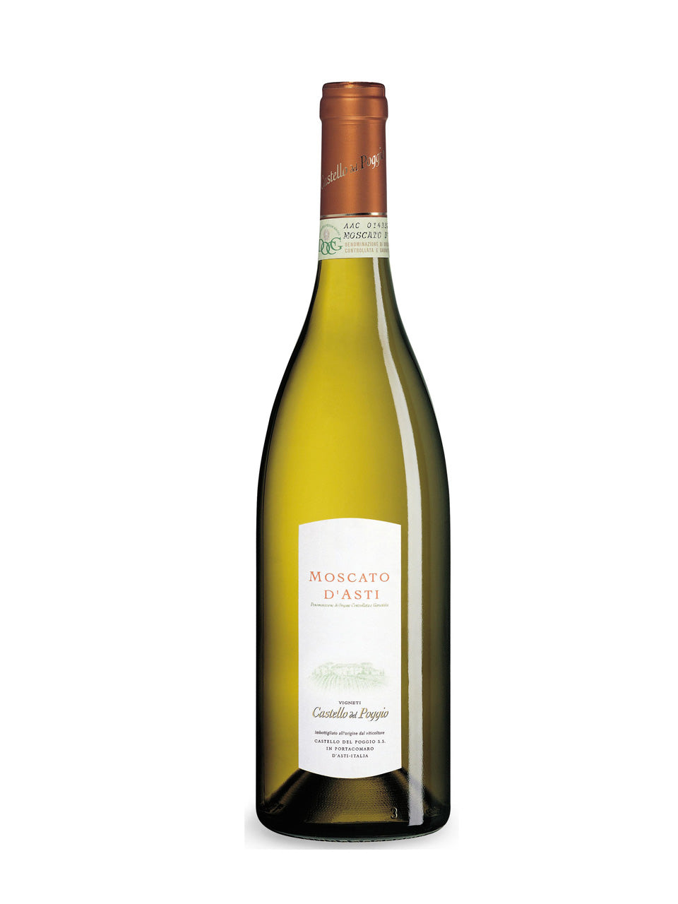 Castello del Poggio Moscato d'Asti DOCG, Piedmont, Italy (750ml)