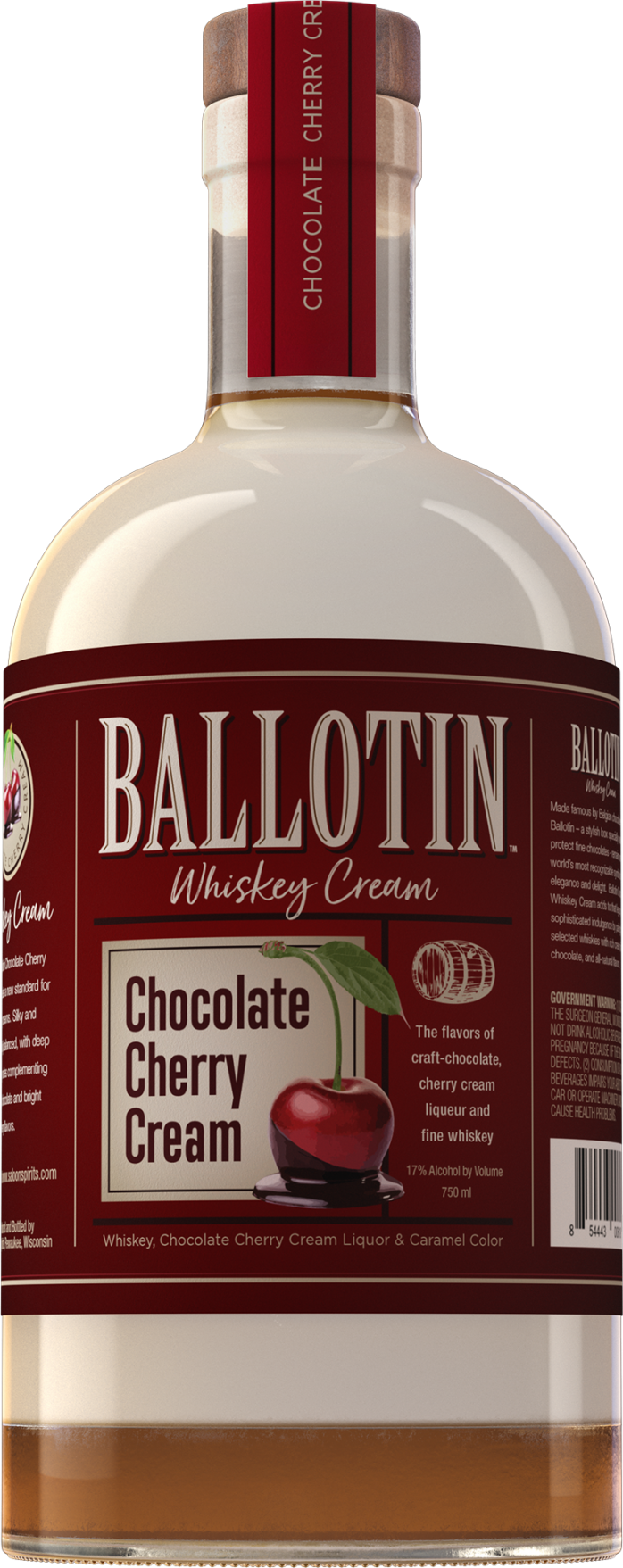 Ballotin Chocolate Cherry Cream Whiskey, Kentucky, USA (750ml)