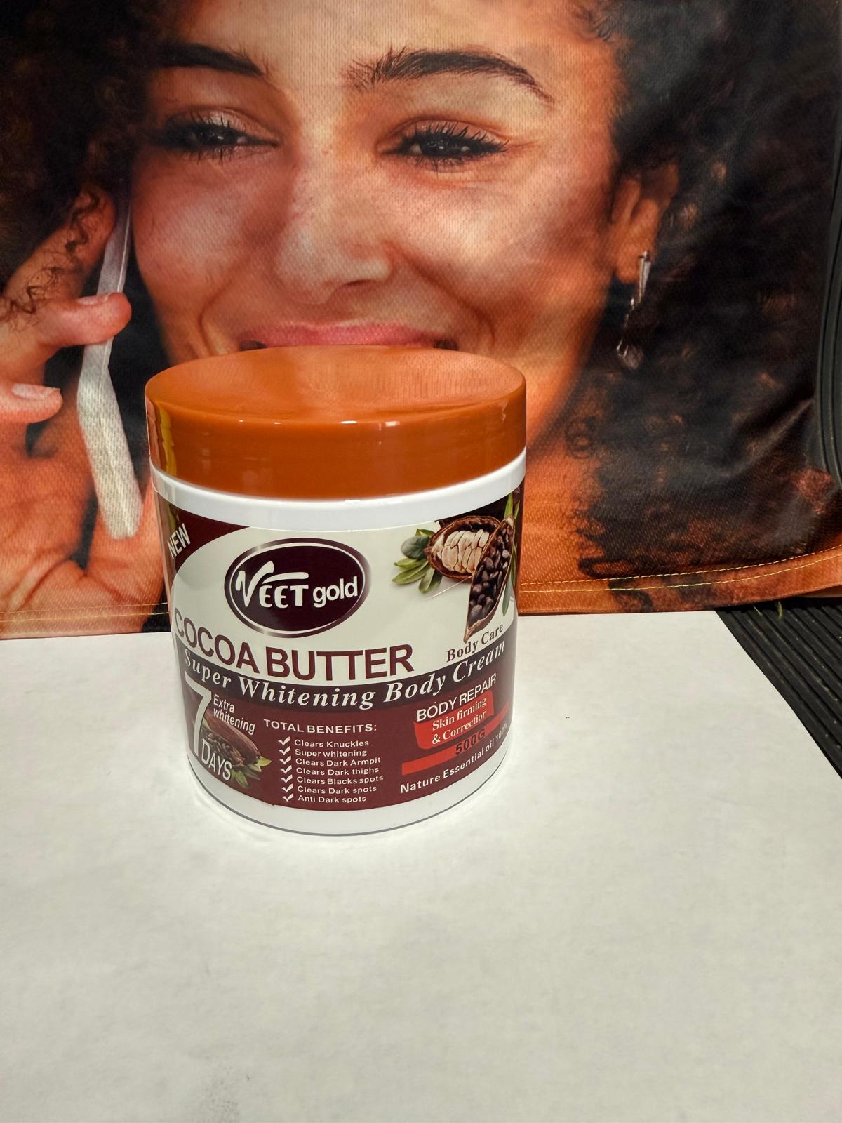 Veetgold Cocoa Butter Super Whitening Body Cream 500 Grm - Premium Beauty Product