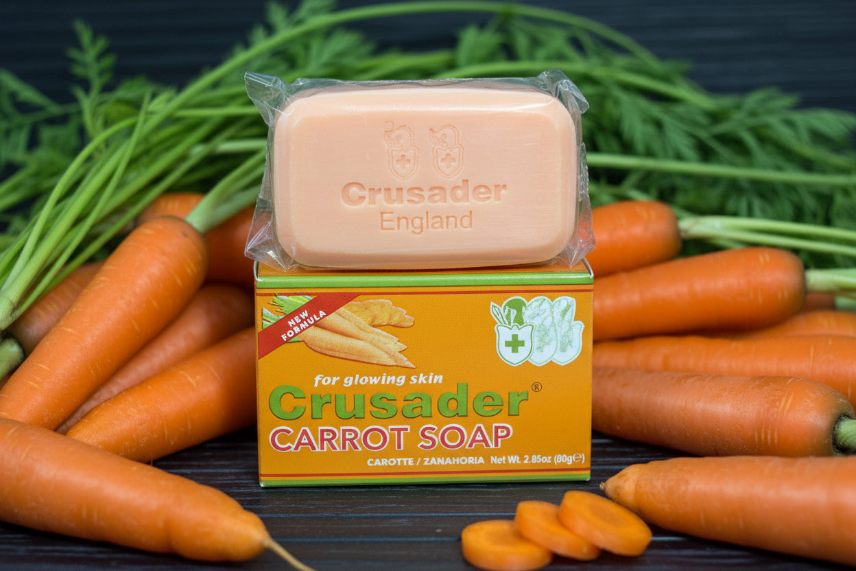 Crusader Carrot Soap 80grm pack of 6 - Premium Beauty Product