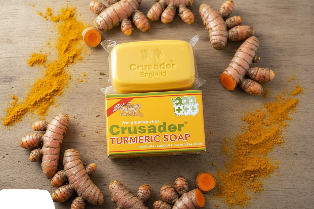 Crusader Turmeric Soap 80 grm pack of 6 - Premium Beauty Product