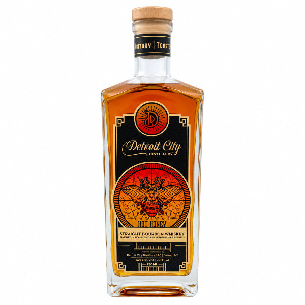 Detroit City Distillery 'Hot Honey' Bourbon Whiskey, Michigan, USA (750ml)