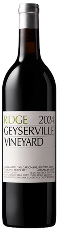 2024 Ridge Vineyards Geyserville, Alexander Valley, USA (750ml)