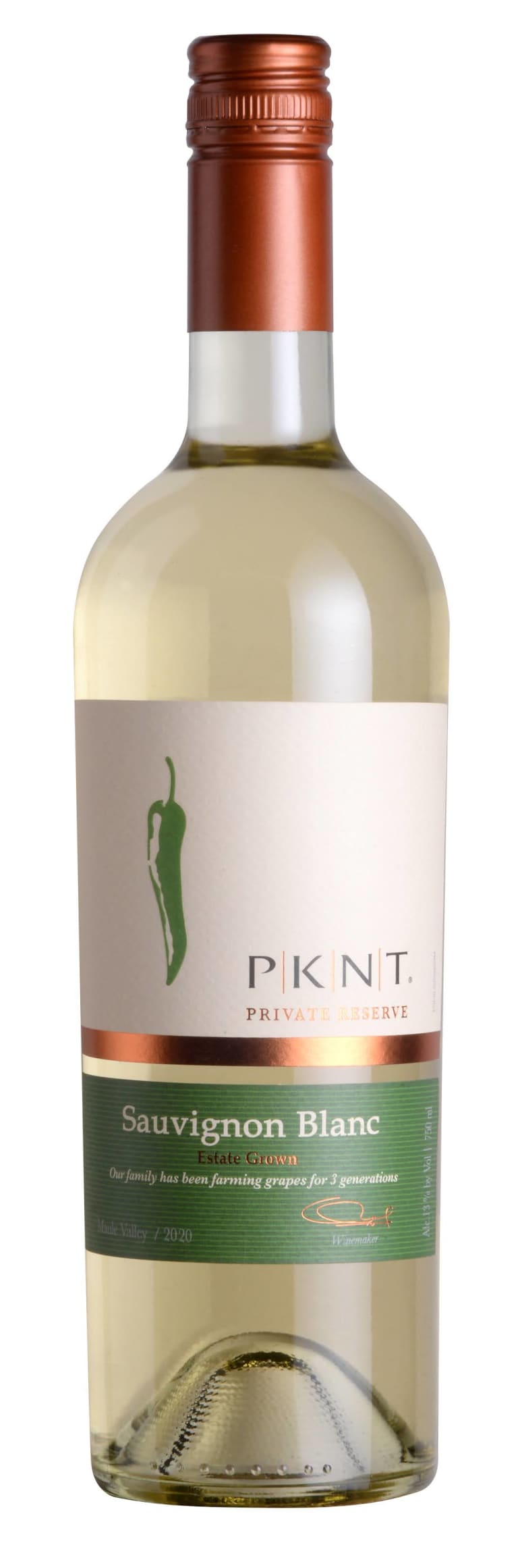 2020 PKNT Reserve Sauvignon Blanc, Rapel Valley, Chile (750ml)