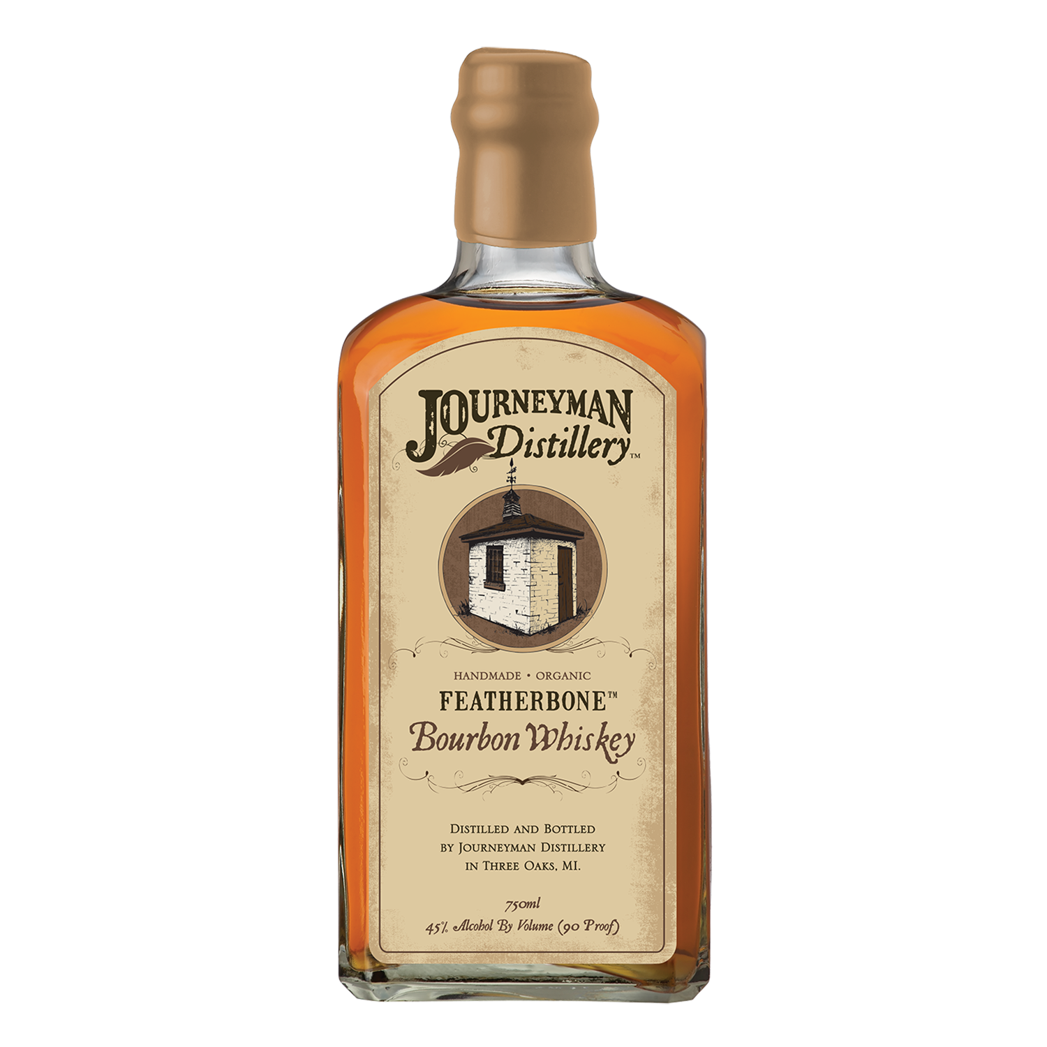Journeyman Distillery Featherbone Bourbon Whiskey, Michigan, USA (750ml)