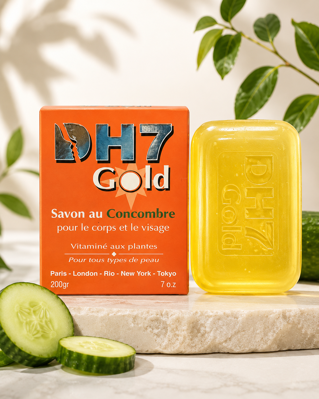 DH7 Gold Cucumber Soap 7 oz - Premium Beauty Product
