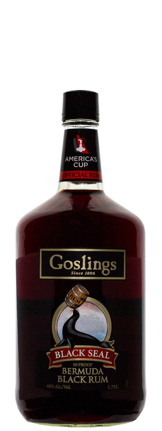 Goslings Black Seal Rum Bermuda, Caribbean (1.75L HALF GALLON)