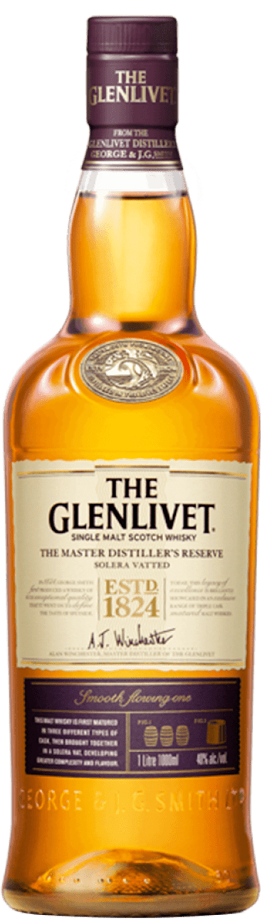 The Glenlivet Master Distiller's Reserve Solera Vatted Single Malt Scotch Whisky, Speyside, Scotland (1L)