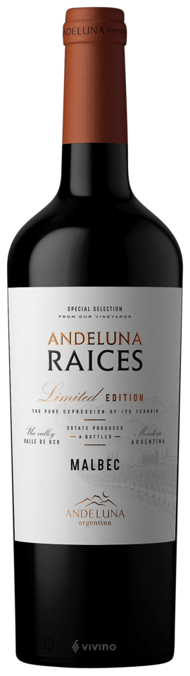 2024 Andeluna Cellars Raices Malbec, Uco Valley, Argentina (750ml)