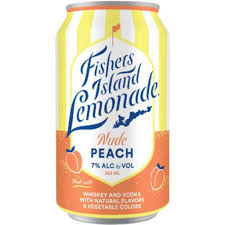 (4pk) Fishers Island Lemonade Nude Peach, New York, USA (12oz)