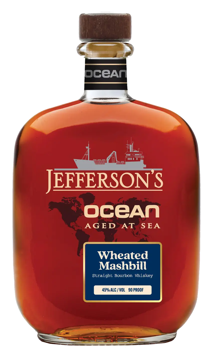 Jefferson's 'Ocean' Aged at Sea Wheated Mashbill Straight Bourbon Whiskey, Kentucky, USA (750ml)