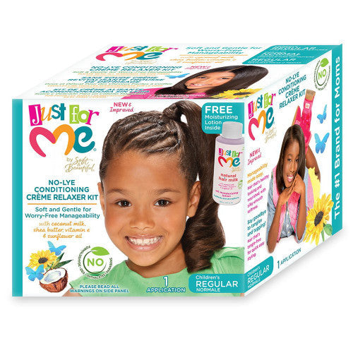 Just For Me No-lye Regular Conditioning Creme Relaxer Kit - Premium Beauty Product