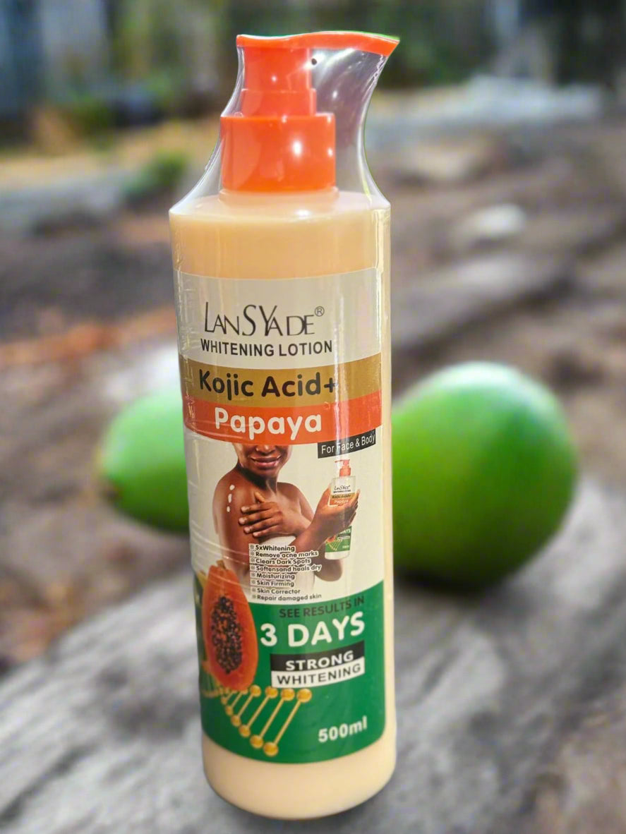 LanSyade Kojic Acid Papaya 3 Days Strong Whitening Lotion 50 - Premium Beauty Product