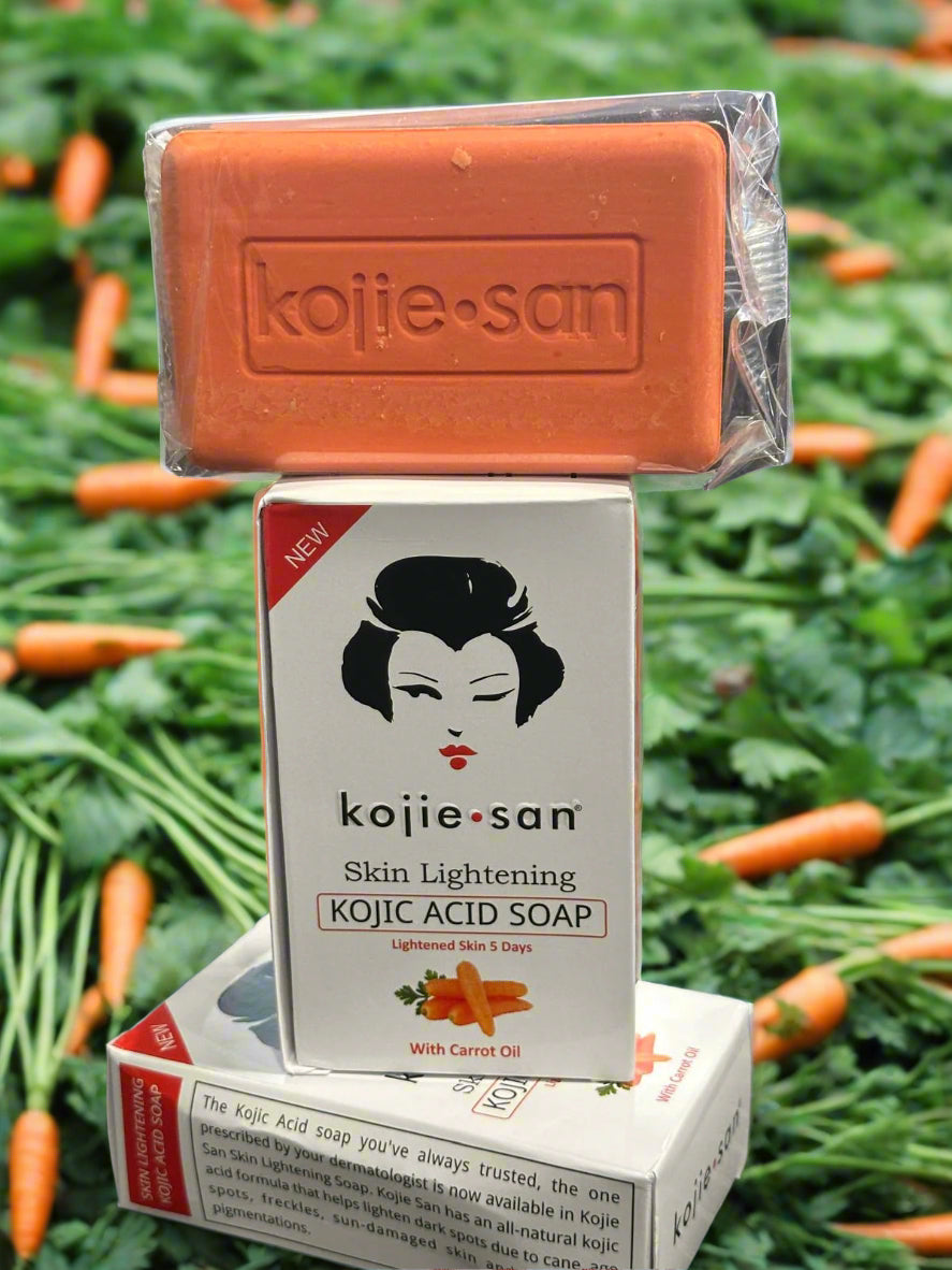 Kojie San Skin Lightening Kojic Acid Soap With Carrot  5 day - Premium Beauty Product
