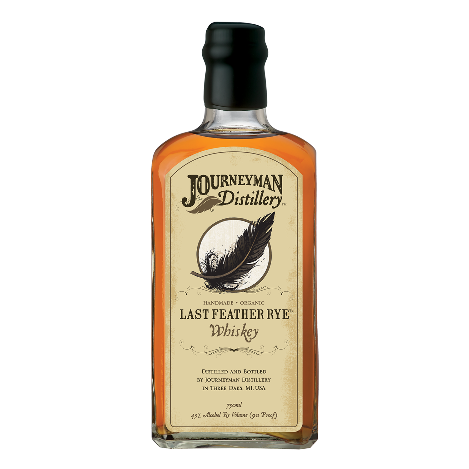 Journeyman Distillery Last Feather Rye, Michigan, USA (750ml)