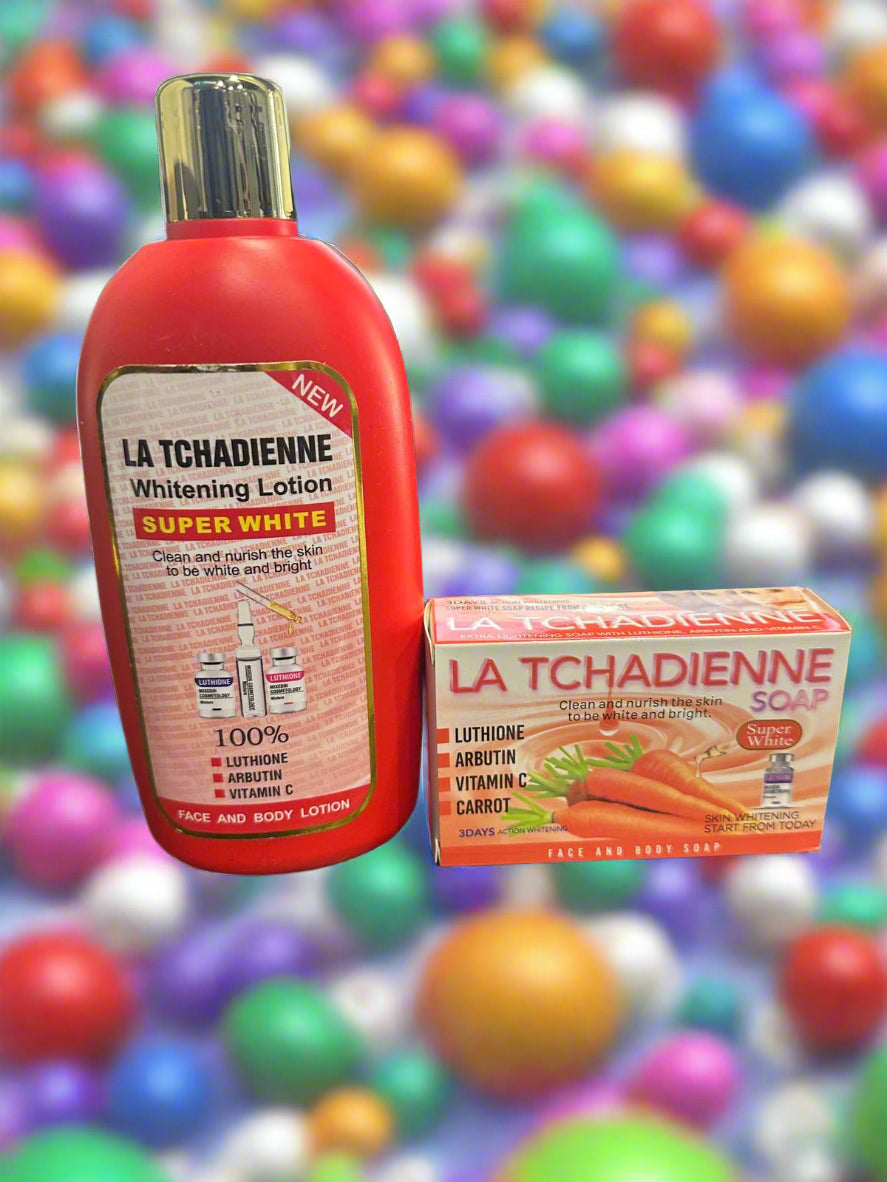 LA Tchadienne Whitening Lotion Super White Face and Body 500 - Premium Beauty Product