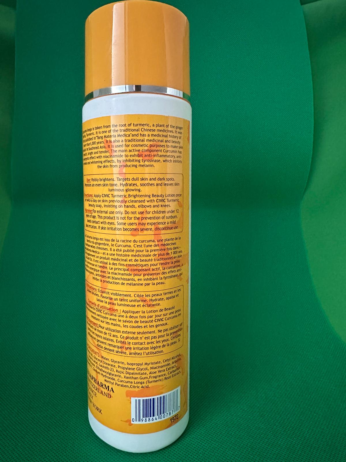 Civic Brightening Turmeric Lotion - Premium Beauty Product