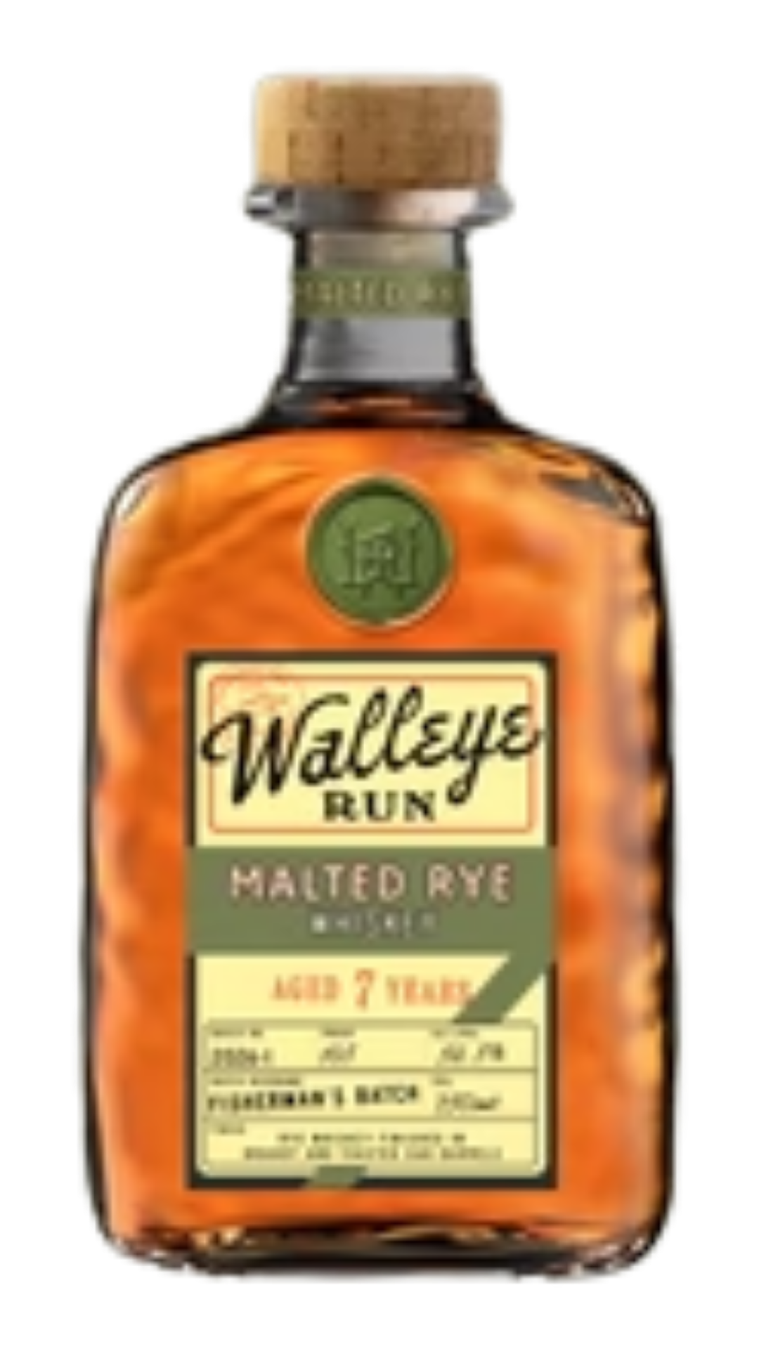 Walleye Run 7 Year Old Malted Rye Whiskey, Michigan, USA (750ml)