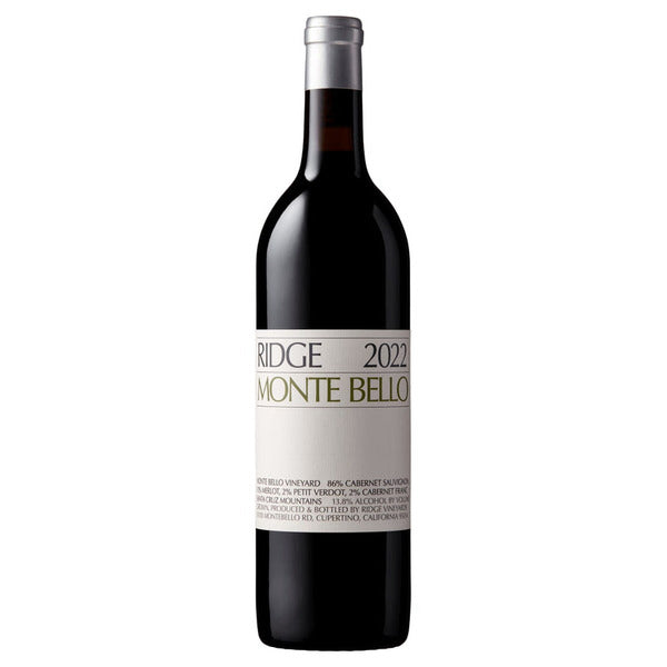 2022 Ridge Vineyards Monte Bello, Santa Cruz Mountains, USA (750ml)