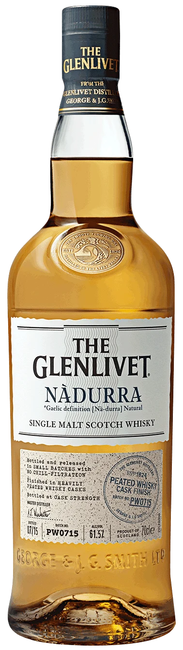 The Glenlivet Nadurra Peated Cask Finish Single Malt Scotch Whisky, Speyside, Scotland (750ml)