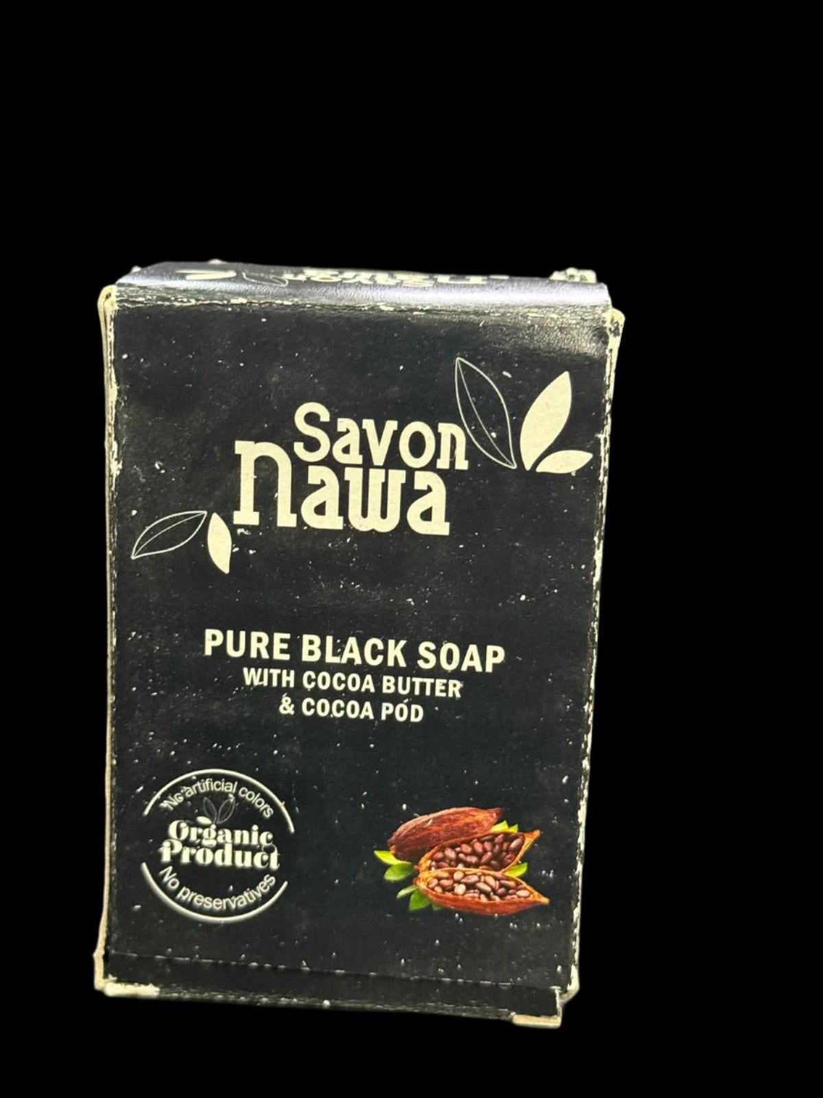 NAWA Pure Black Soap With Cocoa Butter + Cocoa POD  190 Grm - Premium Beauty Product