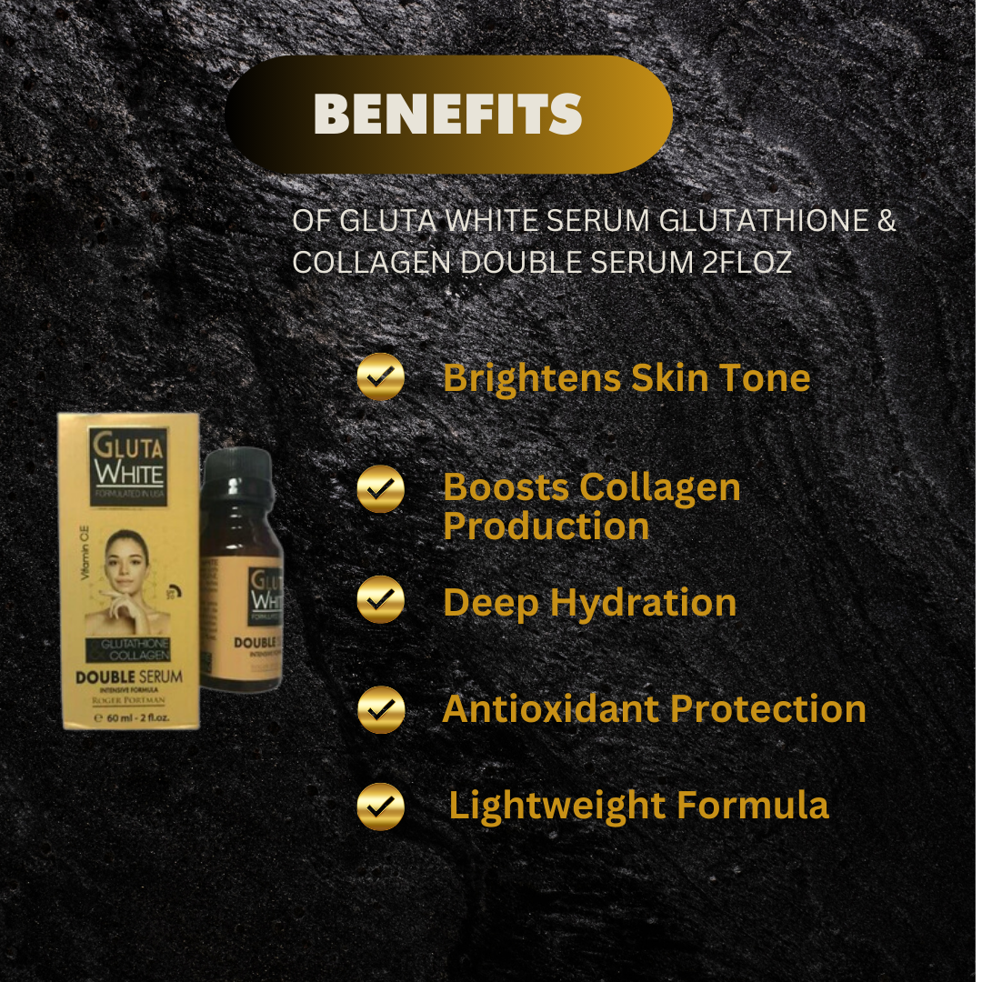 Gluta White Serum Glutathione Collagen 2Floz - Premium Beauty Product
