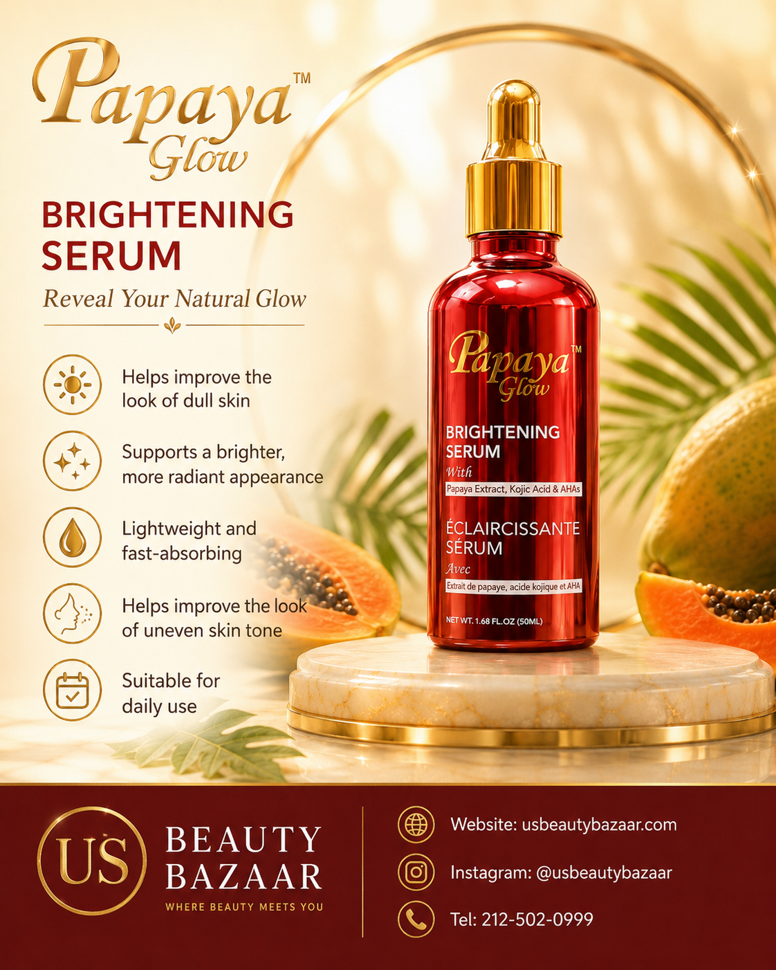 Papaya Glow  Brightening Serum - Premium Beauty Product